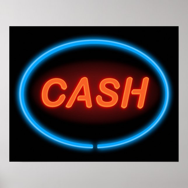 Cash neon. poster (Front)