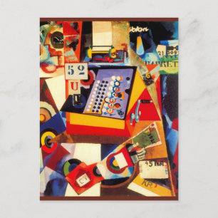 Cash Register by Amadeo de Souza-Cardoso, Postcard