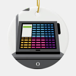 Cash Register Touch screen Ceramic Ornament