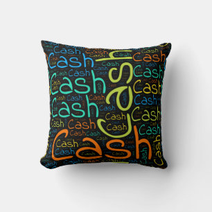 Cash Throw Pillow