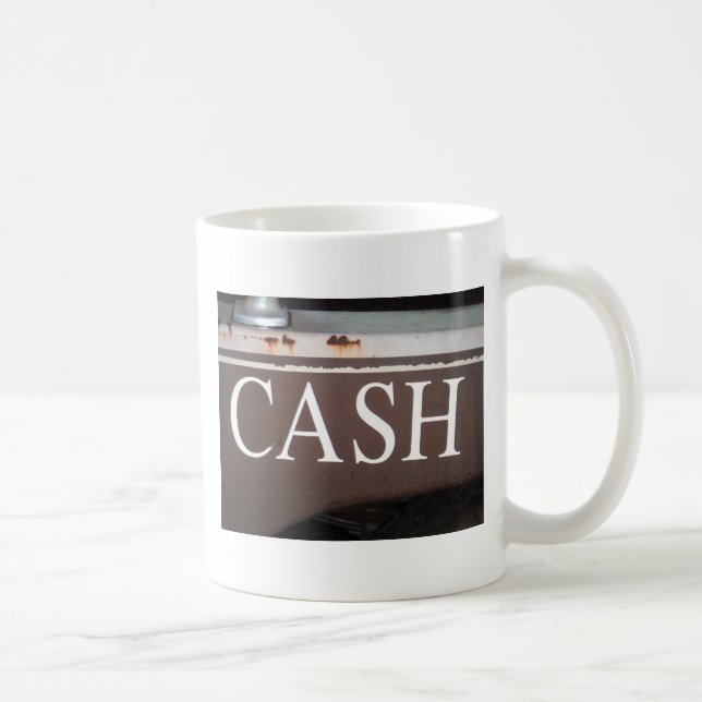 CASH Tow Truck Vintage Car Sign Coffee Mug (Right)