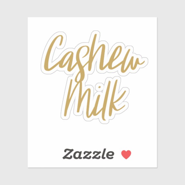 Cashew Milk Storage Sticker (Sheet)