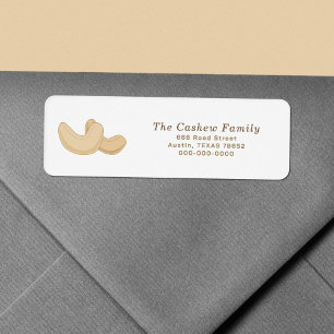 Cashew Return Address Label