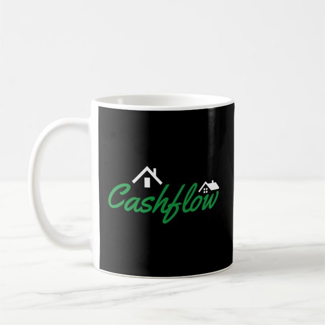 Cashflow House Real Estate Investor Coffee Mug (Left)