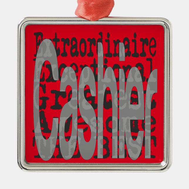 Cashier Extraordinaire Metal Ornament (Front)