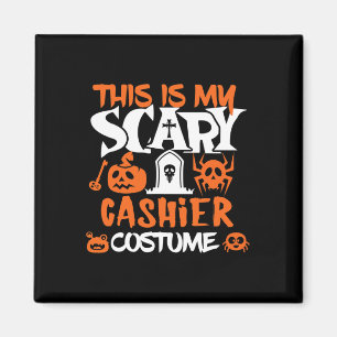 Cashier Halloween Shirt Costume Funny Men Women Magnet