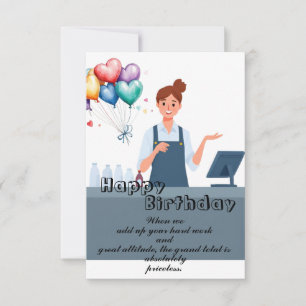 Cashiers' Birthday  Card
