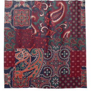 cashmere paisley silk fabric patchwork abstract vi
