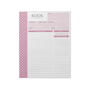Cashmere Rose Reading Review Pages Notepad