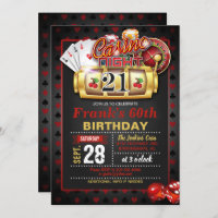 Casino 21st Birthday Invitation