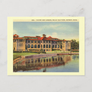 Casino, Belle Isle Park, Detroit Vintage Postcard