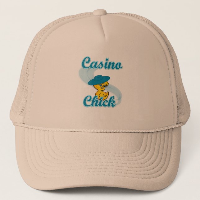 Casino Chick #3 Trucker Hat (Front)