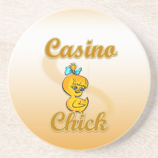 Casino Chick Coaster (Front)