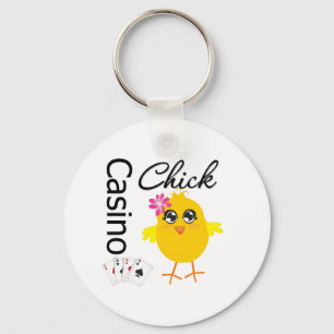 Casino Chick Keychain