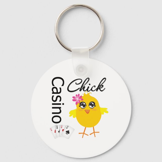 Casino Chick Keychain (Front)