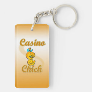 Casino Chick Keychain