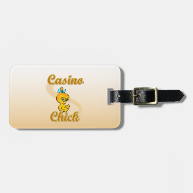 Casino Chick Luggage Tag (Front Horizontal)
