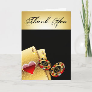 Casino Chip Thank You ASK ME TO PUT NAMES IN CHIPS Card