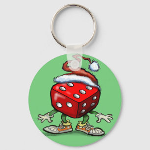 Casino Christmas Keychain
