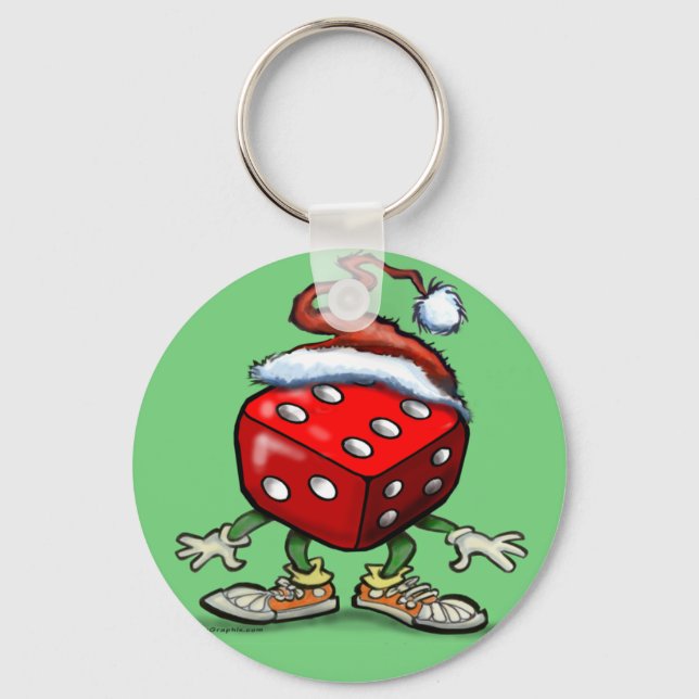 Casino Christmas Keychain (Front)