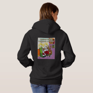 Casino de Noël style femmes noir sweat - shirt à c