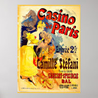 Casino de Paris par Jules Cheret, poster vintage