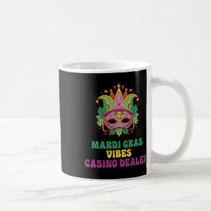 Casino Dealer Mardi Gras Vibes Coffee Mug
