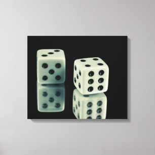 Casino dice  canvas print