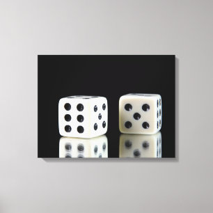 Casino dice  canvas print