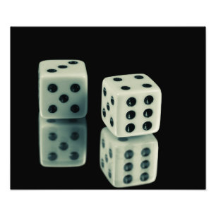 Casino dice  photo print