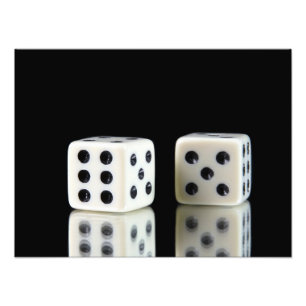 Casino dice  photo print