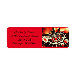 Casino Gambler Noir, Or, Rouge