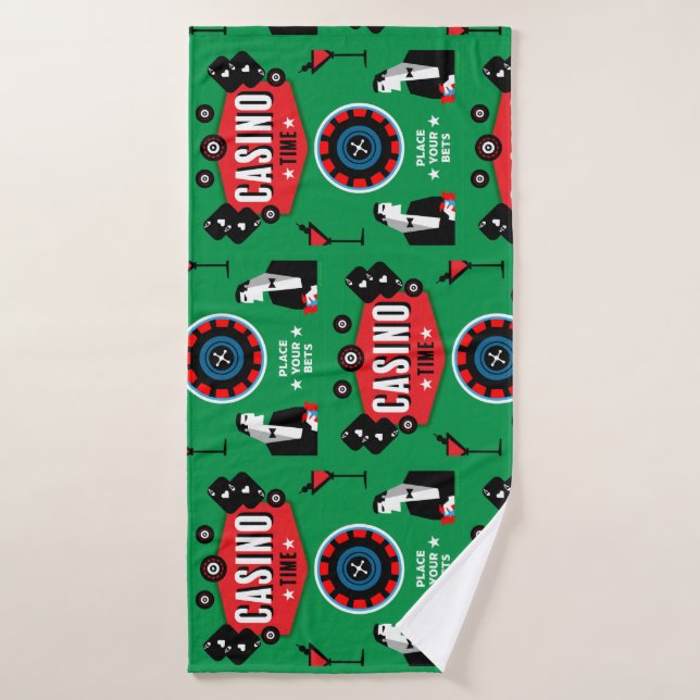 Casino Gambling Poker Roulette (Serviette de bain)