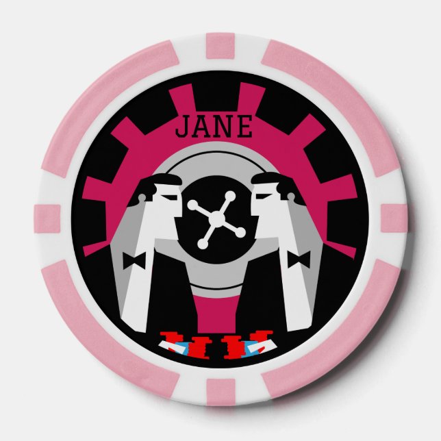 Casino Gambling Poker Roulette  Chips (Front)