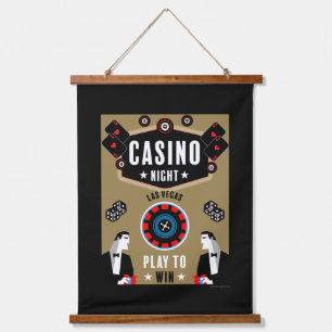 Casino Gambling Poker Roulette Hanging Tapestry