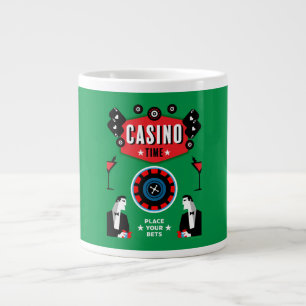 Casino Gambling Poker Roulette Large Coffee Mug