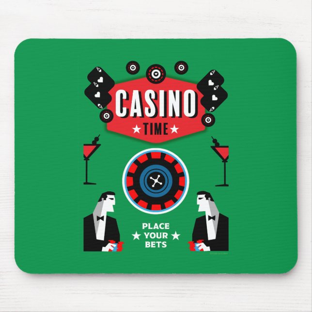 Casino Gambling Poker Roulette  Mouse Pad (Front)