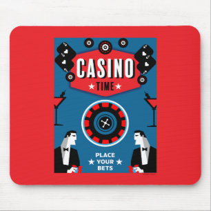 Casino Gambling Poker Roulette  Mouse Pad