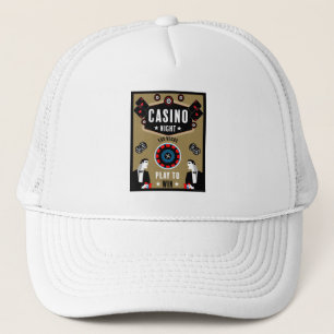 Casino Gambling Poker Roulette  Trucker Hat