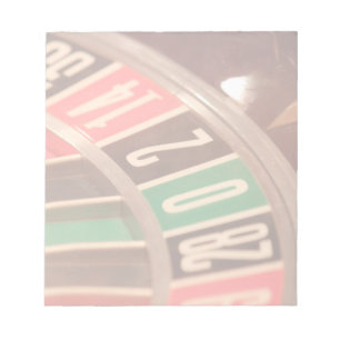 Casino Gambling Roulette Wheel Vintage Retro Style Notepad