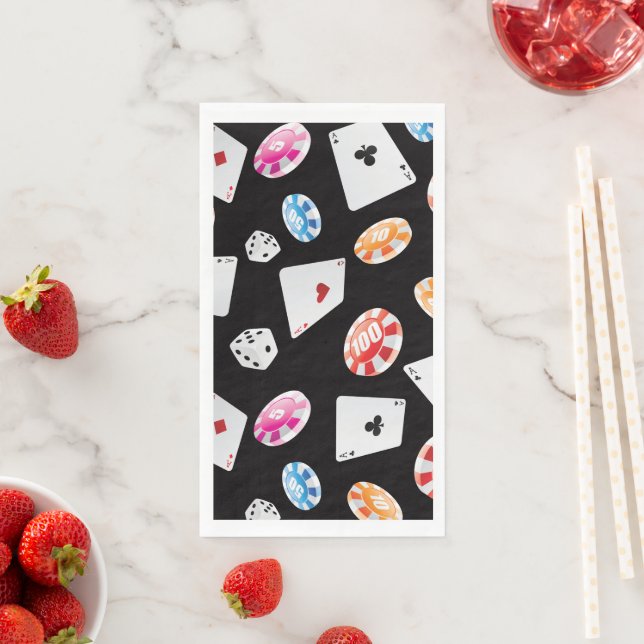 Casino, Games accessories pattern 2 Napkin (Insitu)