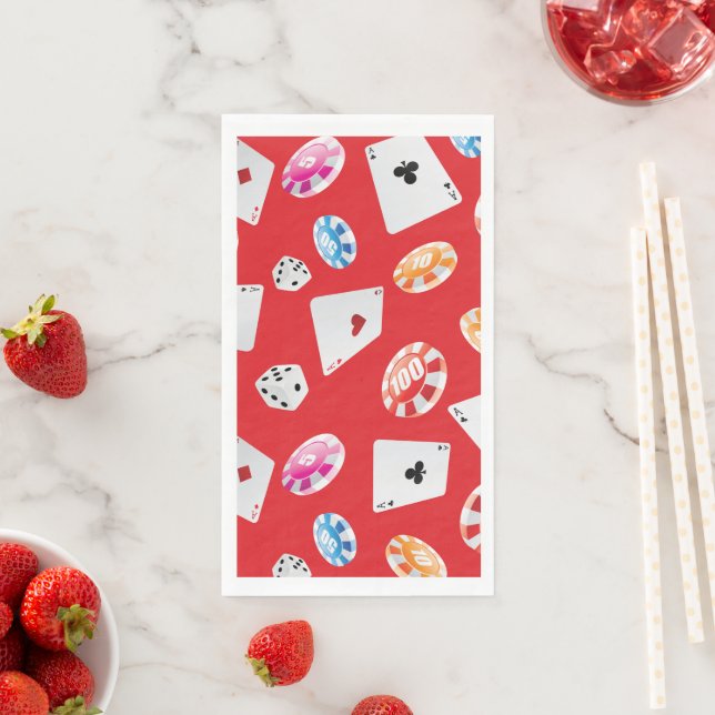 Casino, Games accessories pattern 5 Napkin (Insitu)