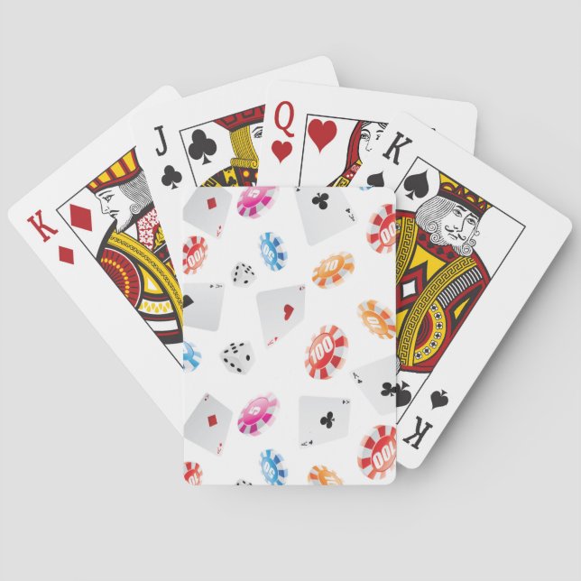 Casino, Games accessories pattern Playing Cards (Back)
