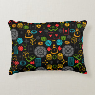 Casino Icons  Accent Pillow