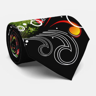 Casino illustration with roulette wheel and dices tie
