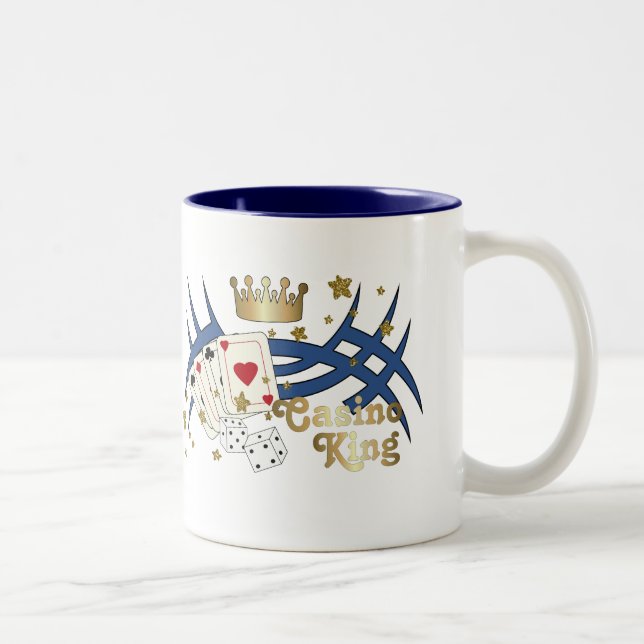 Casino King Two-Tone Coffee Mug (Right)