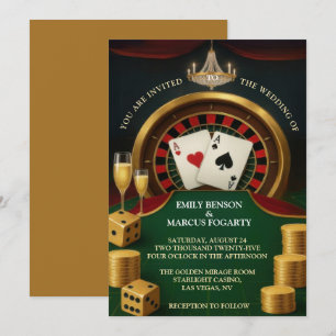 Casino Las Vegas Faire-part de mariage