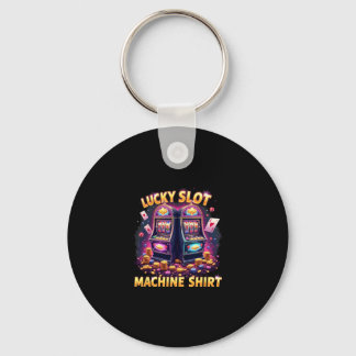 Casino Las Vegas Gambling Lovers Lucky Slot Machin Keychain