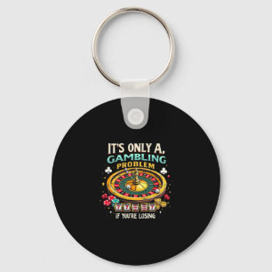 Casino Las Vegas Lucky Slot Machine Gambling Lover Keychain