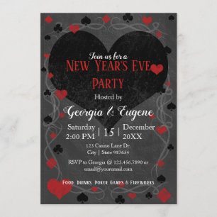Casino/Las Vegas New Year's Eve Party Invitation